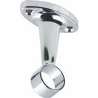 Tube support, centre pillar, 25mm diameter, zinc, chrome finish, each