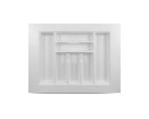 Cutlery Insert (suits 800mm drawer) 730Wx550Dx55H KC109, White