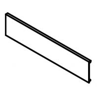 Topaz slimline drawer system inner drawer front panel (flat, white), 1200mm, each