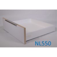 Zapphyre Standard drawer kit H84, NL550, expanding dowel fix, white (each)