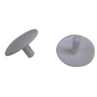 Head hole cover cap, 13mm x 2.4mm shank, black - bag of 1000