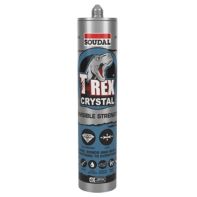 T Rex Power Adhesive Sealant Crystal Soudal Cartridge 290ml