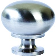 Knob "Beckett" Convex 32mm Brushed Nickel