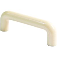 Handle "201", Plastic, rounded D-shape, 16mm x 96mm c/c