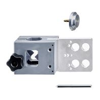 Accura drill body with centring pin and marking element, aluminium / plastic, for hinges / mounting plates