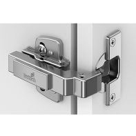 95∞ Intermat angle hinge W90, inset, TH-drilling pattern 52 x 5.5 mm, for screwing on