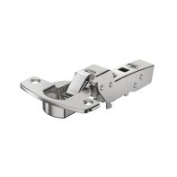 Sensys 95∞ thick door hinge, door thickness up to 32 mm, with integrated silent system, nickel plated, inset, TH-drilling pattern 52 x 5.5 mm, for screwing on