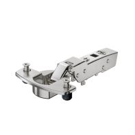 Sensys 95∞ thick door hinge, door thickness up to 32 mm, without integrated silent system, nickel plated, half overlay, TH-drilling pattern 52 x 5.5 mm, with expanding sockets