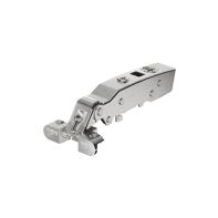 Sensys 95∞ aluminium frame hinge with integrated silent system, nickel plated, overlay, for screwing on