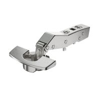 Sensys 95∞ angle hinge W30 with integrated silent system, nickel plated, overlay, THS-drilling pattern 52 x 5.5 mm, 48 x 6 mm, Fix fast assembly