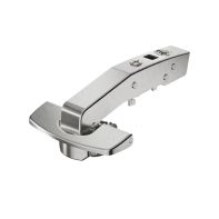 Sensys 95∞ angle hinge W90 with integrated silent system, nickel plated, inset, TB-drilling pattern 45 x 9.5 mm, Fix fast assembly