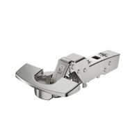 Sensys 110∞ hinge with integrated silent system, nickel plated, inset, THS-drilling pattern 52 x 5.5 mm, 48 x 6 mm, Fix fast assembly