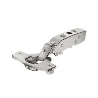 Sensys 110∞ thin door hinge, door thickness from 10 mm, without integrated silent system, nickel plated, overlay, TH-drilling pattern 52 x 5.5 mm, for pressing in