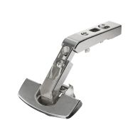 50∞ / 65∞ Hinge for corner cabinet folding doors without self closing feature, nickel plated, overlay, TB-drilling pattern 45 x 9.5 mm, Fix fast assembly