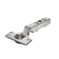 Veosys stainless steel hinge for thin doors, overlay, TH - drilling pattern 52 x 5.5 mm, for screwing on
