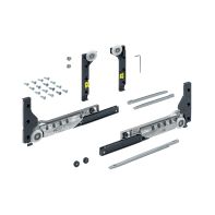 SlideLine M Set of fittings for doors with Silent System (soft closing, soft opening and soft colliding), 30 kg, Minimum door width in: 450