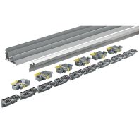 TopLine XL, Profile set, 4000 mm, silver anodised