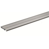 SlideLine M 2-track runner profile for screwing on in the screw slot / for gluing on, 2500 mm