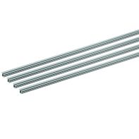 SlideLine M Profile set: 1-track runner profile for pressing in, 2500 mm
