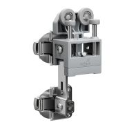 WingLine L, Running components, double hinge, with self closing feature, 25, grey, left