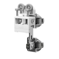 WingLine L, Running components, double hinge, with self closing feature, 25, white, right