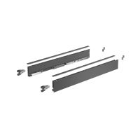 AvanTech YOU Drawer side profile set, height 77 mm x NL 500 mm, anthracite, left and right