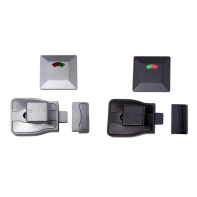 METLAM Toilet partition lock "Moda" with turnbolt/indicator/staple, black (set)