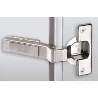 95∞ Intermat angle hinge W45, inset, TH-drilling pattern 52 x 5.5 mm, for pressing in