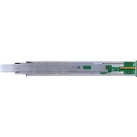 Gslide soft-close ball-bearing runner, side-mount, 45kg NL550, zinc (pair)