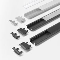 ChannelLine C profile, Aluminium Opal, length 3,000 mm