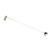 Single-wall metal drawer gallery rail, NL400, white, set