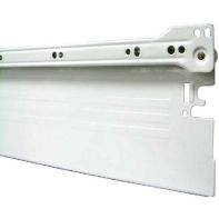 Single-wall metal drawer H118, NL350, four-piece set, white