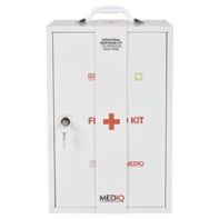Essential Industrial Response First Aid Kit In Metal Wall Cabinet