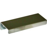 Handle "Jay 3.0" Finger Pull, 30mm lg, 20mm c/c, face fix w/screws, brushed nickel, each