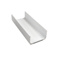 N~ Aluminum C-Channel Handle Matt White 4 Metre Length